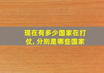 现在有多少国家在打仗, 分别是哪些国家